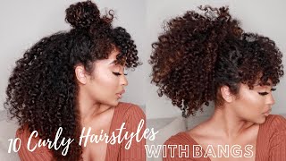 How To: Faux Bangs + 10 Curly Hairstyles With Bangs For The Holidays | Alexandra_Nx