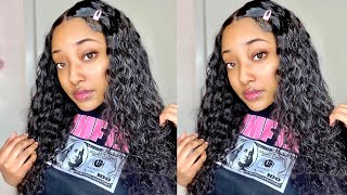 Transparent Lace Front Wig Water Wave 20’’ Ft. Megalook Hair