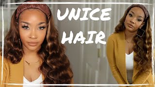  Ombre Body Wave Headband Wig| Ft. Unice Hair