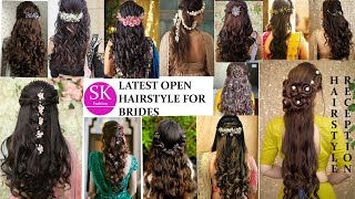 Latest Open Hairstyle For Brides//Reception Hairstyles//Wedding Hairstyles//New Hairstyles For Bride