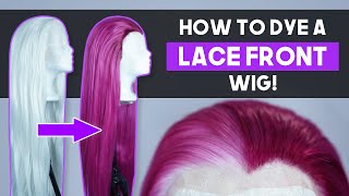 How To Dye A Lace Front Wig Without Dying The Lace! - Cosplay Wig Tutorial