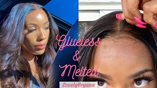 Glueless And Melted! What Fake Scalp Wig Looks Outside+ Cutting The Lace | Lovelybryana X Hairvivi