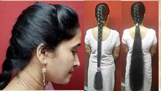 #Self French Braid Hairstyle For Long Hair//& French Braid Ponytail!!!!