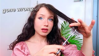 I Tried Cutting My Own Bangs... A Very Bad Idea :/ (Gone Wrong)