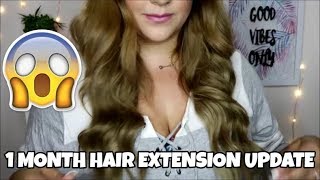 1 Month Tape In Hair Extensions Update | Full Shine Hair Extensions