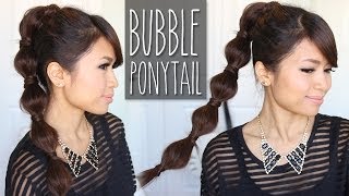 Bubble Ponytail Hairstyle | Medium To Long Hair Tutorial