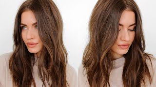 How To: Faux Curtain Bangs & Loose Waves | Hair Tutorial