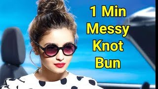 Top Messy Bun For Oily Hair/ Quick Easy Hairstyles For Long/Medium Hair