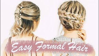 Easy Short Hairstyles For Prom (& Weddings, & Formals!) - Kayleymelissa