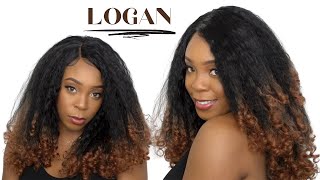 Janet Collection Synthetic Melt Extended Part Hd Lace Wig - Logan --/Wigtypes.Com