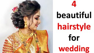 4 Juda Hairstyle For Wedding || Beautiful Hairstyle || Bridal Hairstyle || High Bun Hairstyle