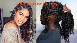 Protective/ Low Manipulation Hairstyles| Twa, Awkward Length & Medium To Long Hair