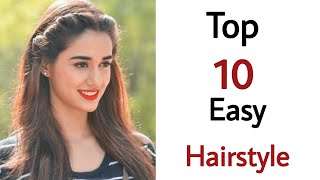 Top 10 Easy & New Best Hairstyle For Girls - New Easy Hairstyle | Hairstyle Girl
