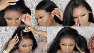 Natural Clear Lace That Melts Into Your Skin | No Glue Wig Install Routine | Beginner Wig Xrsbeauty