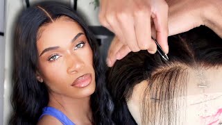 Secrets To Plucking A Realistic Closure | ‘Frontal Effect’ On 5X5 Closure Wig | Ft. Supernova Hair