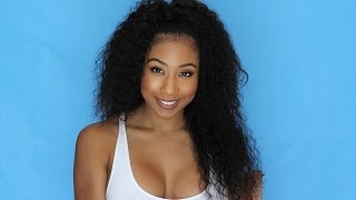 ♡ How To Style Deep Wave Virgin Brazilian Hair Full Lace Wig| Rpghair.Com ♡