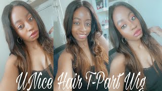 Unice T-Part Wig Review | Ombré Wig 18 Inches