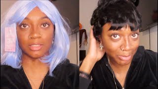 Trying On Cheap Amazon Wigs *Wtf Is This??*