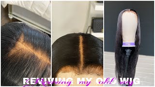 How To: Layer And Fix Bald Spots On Old Wig || Assalaxx