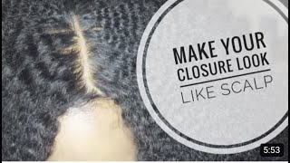 How I Make My Closure Wig Look Like A Frontal!  Stop Using Wig Caps! Use This Instead!