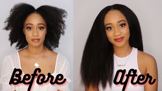 The Most Natural Kinky Straight Upart Wig For 4C Hair | Rpg Show Wig Review