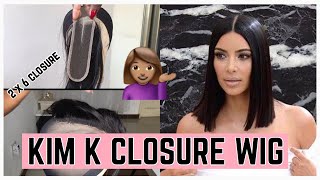 How To Make A Kim K Closure Wig || Kim K Closure Wig Tutorial // New 2*6 Closure 2018 // Kim K