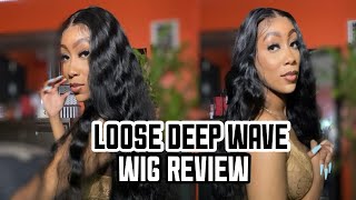 Siyun Show 250% Density Loose Deep Wave 13X6 Lace Frontal Wig Unboxing + Updated Review Aliexpress