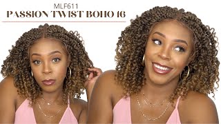 Bobbi Boss Synthetic Hair 4X4 Hd Lace Frontal Wig - Mlf611 Passion Twst Boho 16 --/Wigtypes.Com