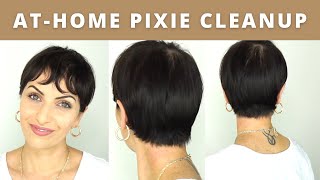 Trim Your Pixie At Home Haircut Tutorial: Clean Up Your Short Hair At Home Using Clippers (Unisex)