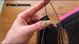 How To Make/Sew Clips On Extensions