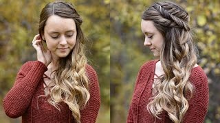 Side Swept Fishtail Updo | Holiday Hairstyle | Cute Girls Hairstyles