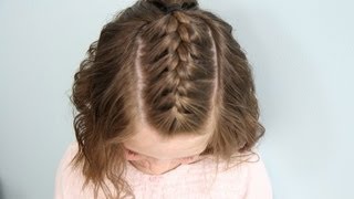 Single French {Braid} Back | Short Hair | Cute Girls Hairstyles