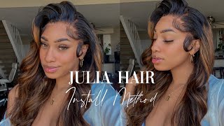 Summer Ready Gorgeous Pre-Colored Body Wave Lace Wig Install 2021 | Julia Hair Balayage