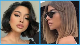 Women Medium Short Haircut Tutorial | Hair Trendy | Haircuts For Over 30