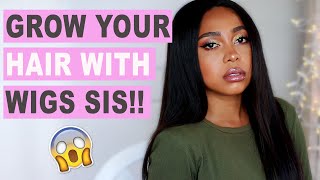 How To Grow Long Healthy Natural Hair Under Wig (Moisturizing Routine)