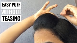 2 Easy Puff Hairstyles | How To Make Perfect Puff | Easy Hairstyles | Nandyspages