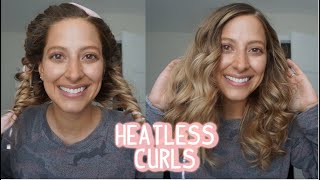 Overnight Heatless Curls! -Hairstyle For Long, Medium, And Short Hair!