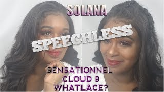 Solana! Sensationnel Cloud 9 What Lace  Swiss Lace Front Solana Wig! Color #4