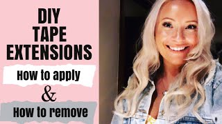 How I Apply And Remove My Hair Extensions Myself!! | Diy Tape Hair Extensions | Zala Hair Extensions