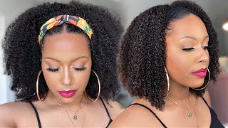 This Is My Hair Idc!  |The Best Human Hair Headband Wig I'Ve Tried | (3C/4A Texture)  Hergivenh