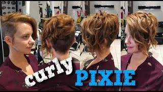 How To Do A Curly Pixie Cut