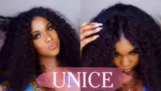‼️ No Lace | No Glue | No Leave Out | Curly V-Part Wig | Unice Hair X Jenondemand