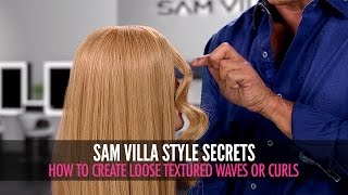 How To Create Loose Textured Waves & Curls On Long Hair | Lazy Curl