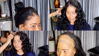 360 Lace Wig Install Baby Hair Prepluked Hebery Hair