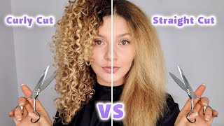 Dry Curly Haircut Vs Straightened Haircut On My Curly Hair (Pros And Cons)