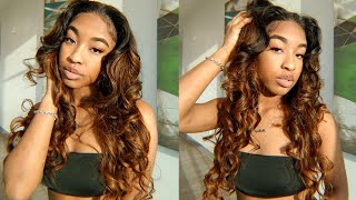 Watch This Pretty T-Part Ombre Lace Wig Install | #Fb30 | Beginner Friendly | Klaiyi Hair