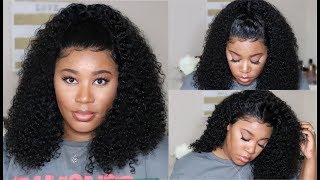 Super Affordable Curls | Preplucked 360 Kinky Curly Wig | Omgherhair