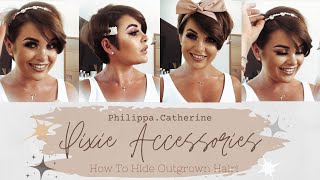 Pixie & Short Hair Accessories!!! Styling An Outgrown Pixie Cut In Lockdown! | Philippa.Catherine