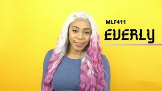Bobbi Boss Synthetic Hair 360 13X4 Glueless Frontal Lace Wig - Mlf411 Everly --/Wigtypes.Com