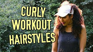 Curly Hairstyles For Gym And Work Outs!